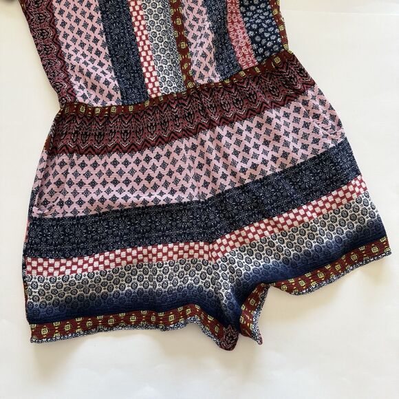 Venus Colorful Geometric Print Romper with Pockets Women’s Size S - Picture 7 of 13